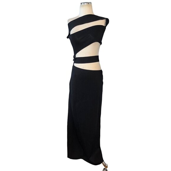 Auteur Bandage Dress in Black XLarge New Womens Maxi Long Gown - Picture 5 of 16